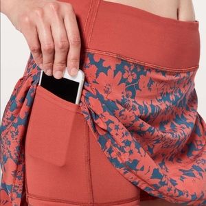 Lululemon size 8 Tall dark canyon/onyx blue tennis skirt